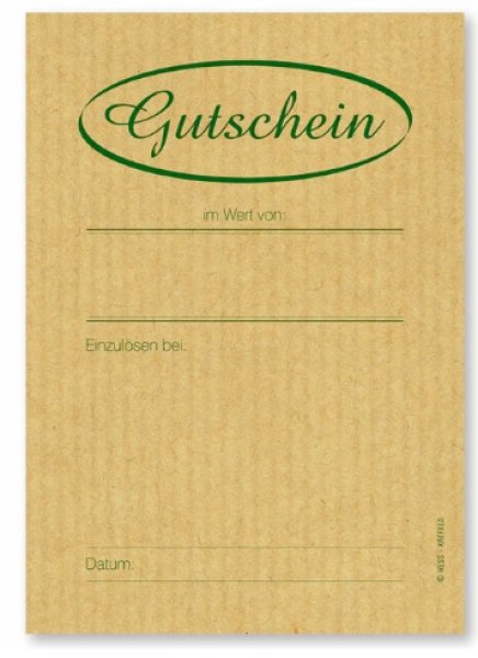 Geschenkgutscheine DIN A5 Block